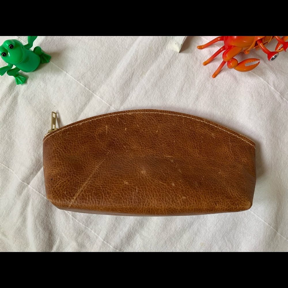 Portland Leather Goods makeup bag (eclipse)